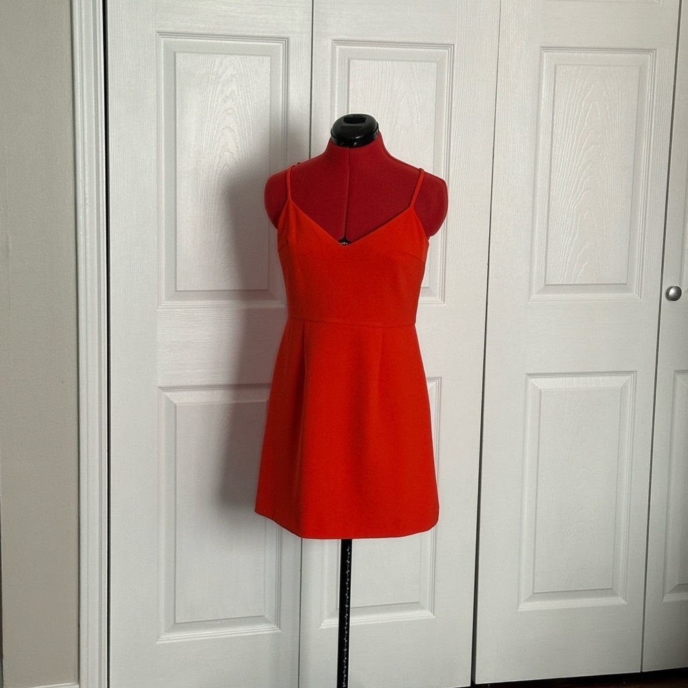 Vibrant Red Sleeveless Dress